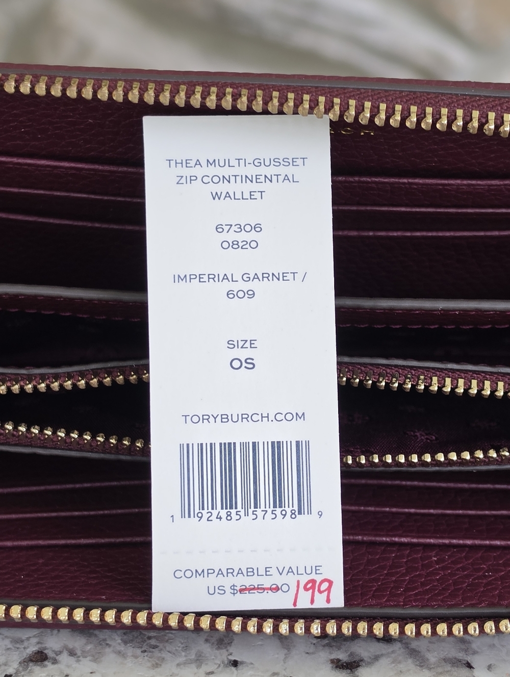 Tory Burch Thea Zip Continental Wallet - Picture 4 of 5